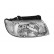 Right headlight with flashing light + ELECTRICAL CONTROL 8245962 Van Wezel