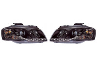 Set headlights DRL-Look suitable for Audi A3 8P 2003-2008 - Black