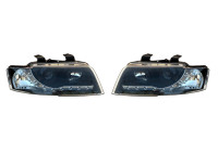 Set headlights DRL-Look suitable for Audi A4 8E/B6 2001-2004 - Black