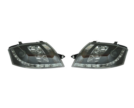Set headlights DRL-Look suitable for Audi TT 8N 1999-2005 - Black