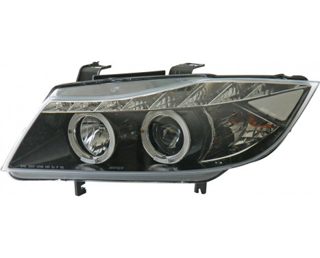 Set headlights DRL-Look suitable for BMW 3-Series E90/E91 2005-2008 - Black, Image 2
