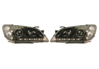 Set headlights DRL-Look suitable for Lexus IS200/IS300 1998-2005 - Black