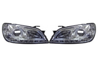 Set headlights DRL-Look suitable for Lexus IS200/IS300 1998-2005 - Chrome