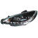 Set headlights DRL-Look suitable for Peugeot 206 1998- incl. GTi - Black, Thumbnail 2