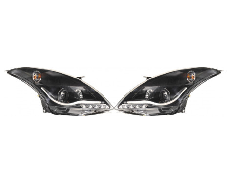 Set headlights DRL-Look suitable for Suzuki Swift YP6 2010- - Black