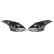 Set headlights DRL-Look suitable for Suzuki Swift YP6 2010- - Black