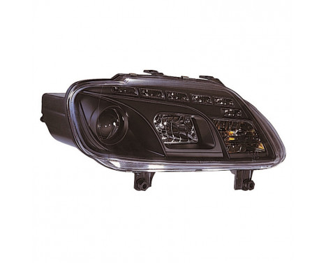 Set headlights DRL-Look suitable for Volkswagen Touran 2003-2006 & Caddy 2004-2010 - Black, Image 2