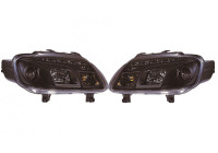 Set headlights DRL-Look suitable for Volkswagen Touran 2003-2006 & Caddy 2004-2010 - Black