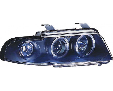 Set headlights suitable for Audi A4 B5 1995-1998 - Black - incl. Indicators & Angel-Eyes, Image 2