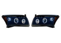 Set headlights suitable for Dodge Caliber 2006- - Black - incl. Angel-Eyes