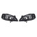 Set headlights suitable for Opel Astra G 1998-2003 - Black/Clear