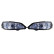 Set headlights suitable for Opel Astra G 1998-2003 - Chrome - incl. Angel-Eyes - Type 2