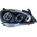 Set headlights suitable for Opel Corsa C 3/5-door 2000-2004 - Black - incl. Angel-Eyes, Thumbnail 2