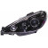 Set headlights suitable for Peugeot 206 1998-2002 excl. GTi - Black - incl. Angel-Eyes, Thumbnail 2