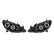 Set headlights suitable for Peugeot 307 2001-2005 - Black - incl. Angel-Eyes