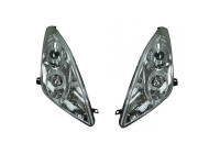 Set headlights suitable for Toyota Celica 2001-2005 - Chrome - incl. Angel-Eyes