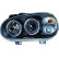Set headlights suitable for Volkswagen Golf IV 1998-2003 - Black - incl. Angel-Eyes, Thumbnail 2