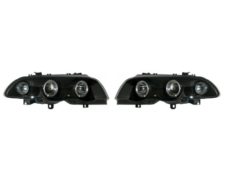 Set of headlights suitable for BMW 3-Series E46 Sedan/Touring 1998-2001 - Black