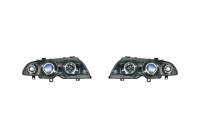 Set of headlights suitable for BMW 3-Series E46 Sedan/Touring 1998-2001 - Chrome