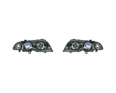 Set of headlights suitable for BMW 3-Series E46 Sedan/Touring 1998-2001 - Chrome