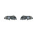 Set of headlights suitable for BMW 3-Series E46 Sedan/Touring 1998-2001 - Chrome