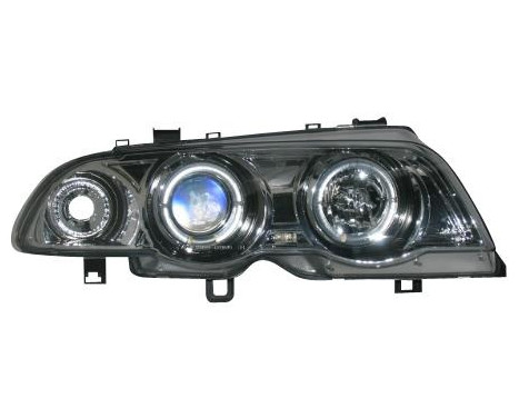 Set of headlights suitable for BMW 3-Series E46 Sedan/Touring 1998-2001 - Chrome, Image 2