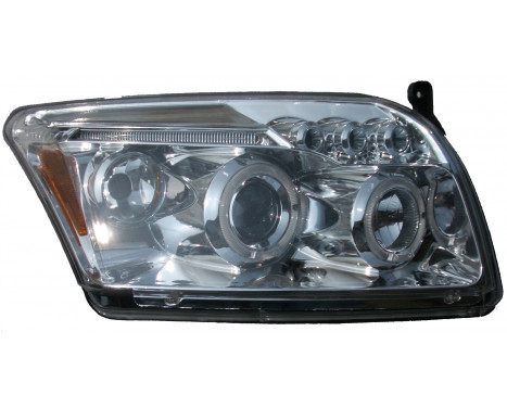 Set of headlights suitable for Dodge Caliber 2006- - Chrome - incl. Angel-Eyes, Image 2