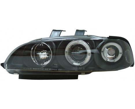 Set of headlights suitable for Honda Civic 2/3-door 1992-1995 - Black, Image 2