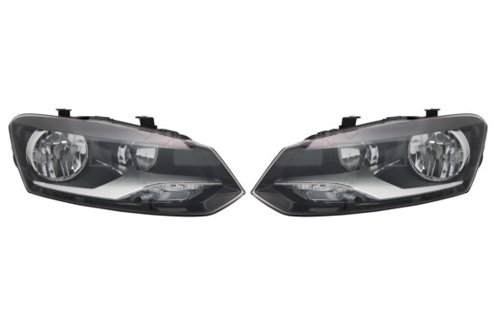 TYC Headlight set Volkswagen Polo V 20-12035-05-2 + 20-12036-05-2