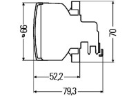 Flashing light 2BA 009 001-191 Hella