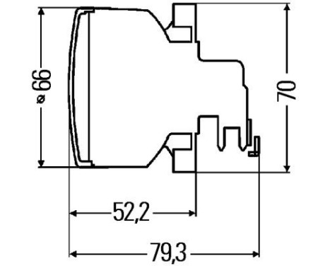 Flashing light 2BA 009 001-191 Hella