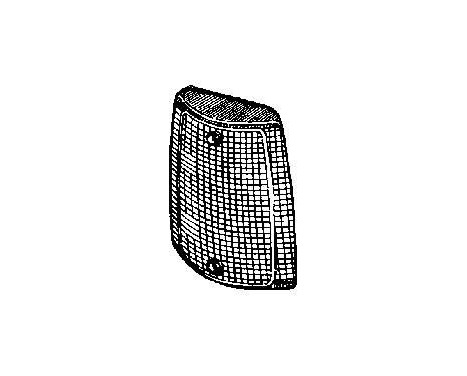 FLASHING LIGHT GLASS LEFT BLANC 1734903 Van Wezel