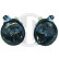 Headlights Volkswagen Lupo 98-05 Inner Black / Clear 2208076 Diederichs, Thumbnail 2