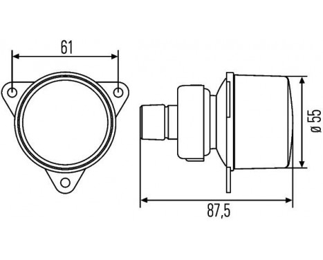 Indicator 2BA 008 221-007 Hella, Image 2