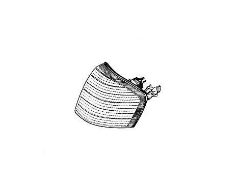 Right front indicator ORANGE including BULB HOLDER 3030902 Van Wezel, Image 3