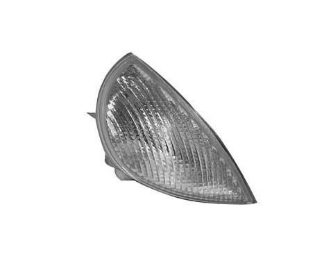 Right front turn signal up to '01 WHITE without BULB HOLDER 1601908 Van Wezel, Image 2