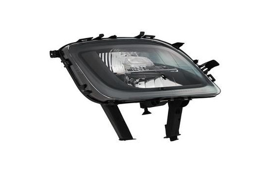 Right Front Turn Signal with Fog Light Hole Smoked H10 3749998 Van Wezel, Image 2
