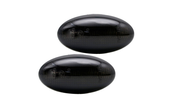 Set LED Side Indicator Lights suitable for Toyota Aygo 2005-2014 & 2014- / Proace 2013- - Smoke Gray - inc