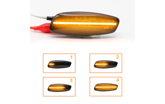 Set LED Side Turn Signals suitable for - suitable for Peugeot Miscellaneous - Smoke - incl. Dynamic Running, Image 5