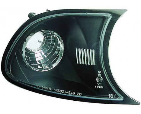 Set of front turn signals suitable for BMW 3-Series E46 Coupe/Cabrio 1998-2001 - Black