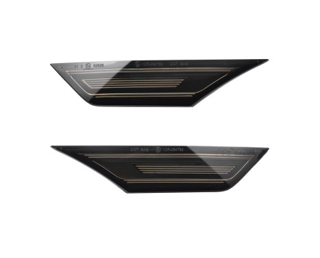 Set of LED Side Indicator Lights suitable for Honda Civic X 2016-2022 - Smoke Gray - incl. Dynamic Running Li