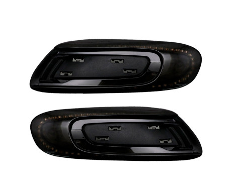 Set of LED side indicators suitable for Mini F55 5-door / F56 3-door / F57 Cabrio - Smoke gray - incl.