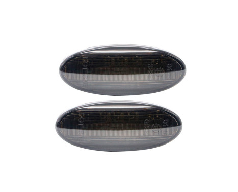 Set of LED side indicators suitable for Nissan various models - Smoke gray - incl. Dynamic Running Li