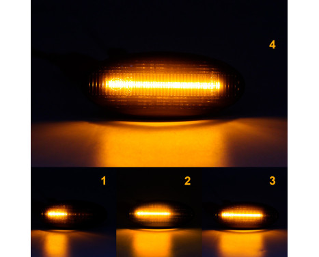 Set of LED side indicators suitable for Nissan various models - Smoke gray - incl. Dynamic Running Li, Image 8