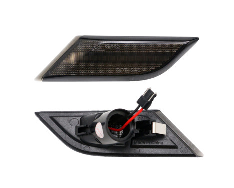 Set of LED side indicators suitable for Volkswagen Transporter T6.1 2020-2022 - Smoke gray - incl. Dyna, Image 2