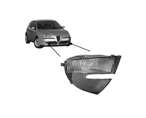 Side turn signal for left exterior mirror 0147909 Van Wezel