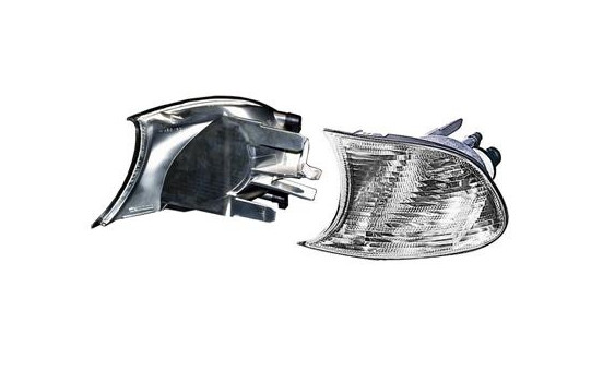 Side turn signal for left exterior mirror up to '02 WHITE including BULB HOLDER 0647905 Van Wezel, Image 3