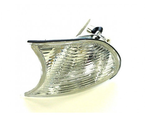 Side turn signal for outside mirror left up to '02 WHITE without BULB HOLDER 0647907 Van Wezel, Image 2