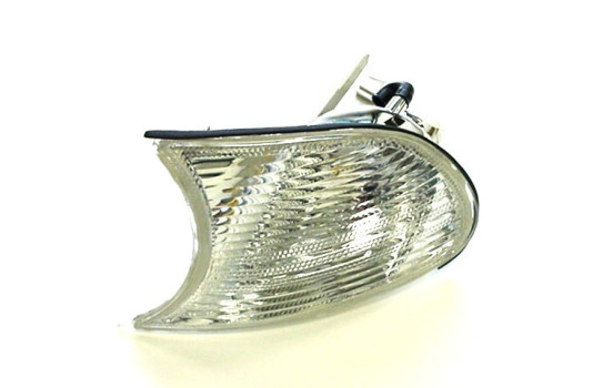 Side turn signal for outside mirror left up to '02 WHITE without BULB HOLDER 0647907 Van Wezel, Image 2