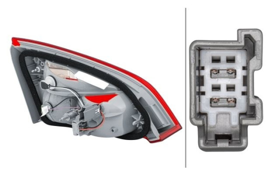 Combination Rearlight 2NR 354 828-101 Hella, Image 2
